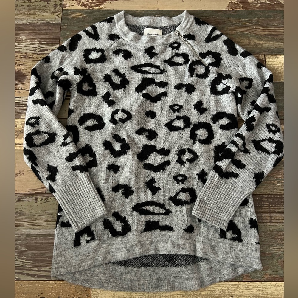 Abercrombie Leopard Print Sweater